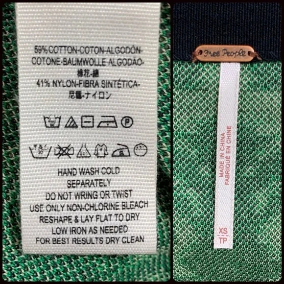 Free People Music And Lyrics Bishop Sleeve Mini Sweater Dress Size XS - Picture 11 of 11